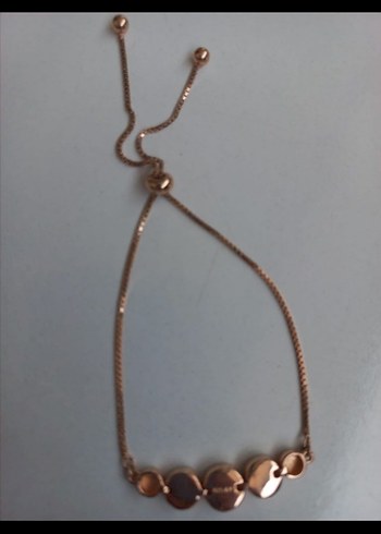 Swarovski 925 ayar Altın Renkli Taşlı Bileklik - Görsel 3