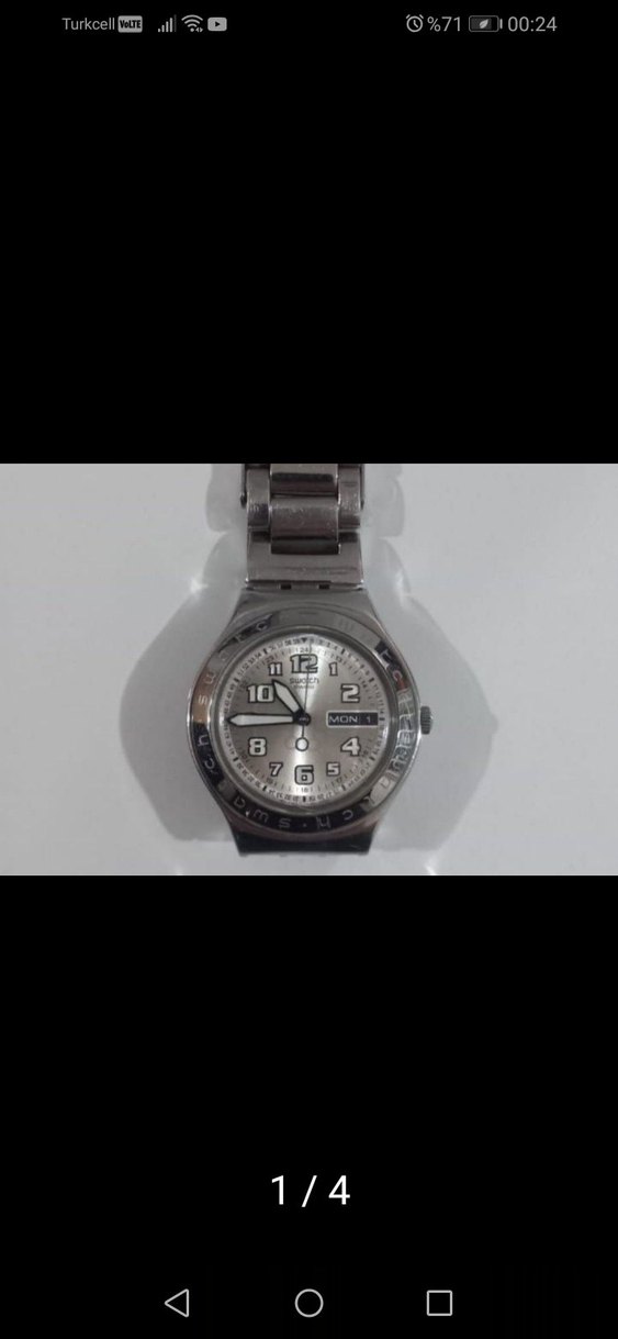 Swatch Irony Erkek Gümüş rengi Kol Saati - Görsel 2