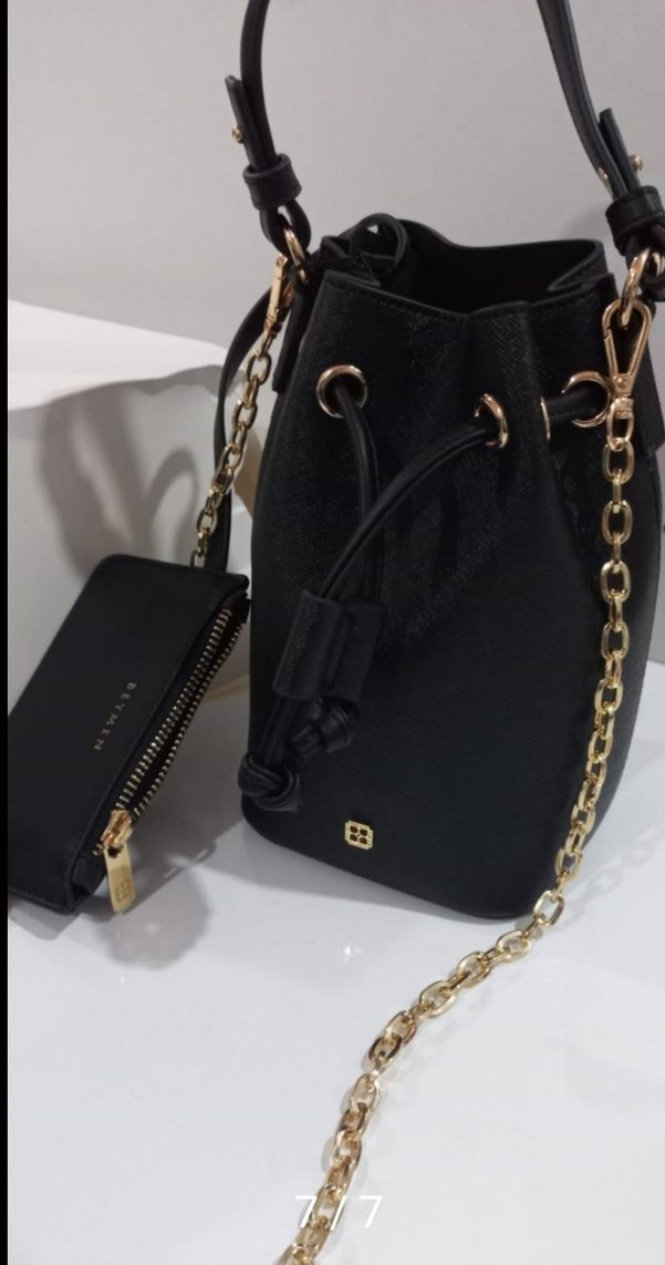 Beymen Zincir Detaylı Siyah Deri Kadın Çanta - Görsel 3