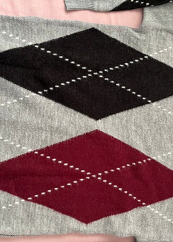 Gri Bohem Uzun Kollu Örgü Kadın Kazak - Görsel 2