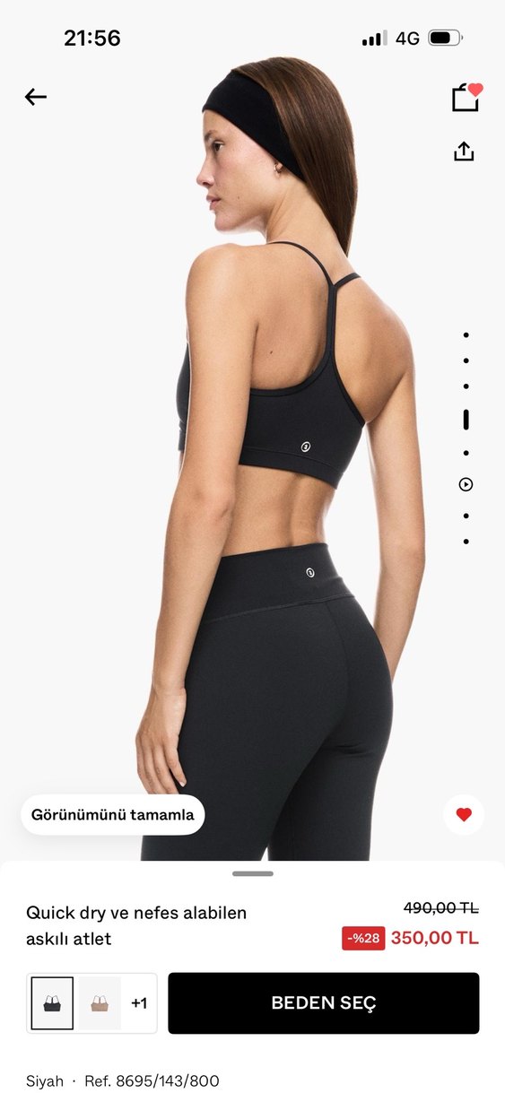 Bershka nefes alabilen kumaş spor üstü - Görsel 3