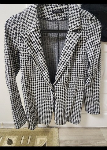 kazayağı desenli blazer ceket - Görsel 5