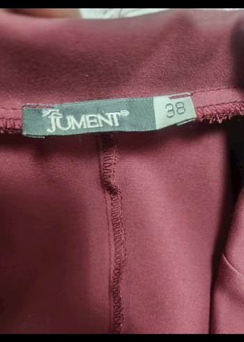 Bordo Düğmeli Kadın Blazer Ceket - Görsel 4