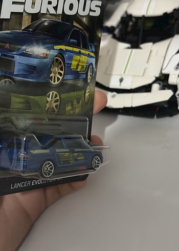 Hot Wheels Mavi Lancer Evolution VII Oyuncak Araba - Görsel 4