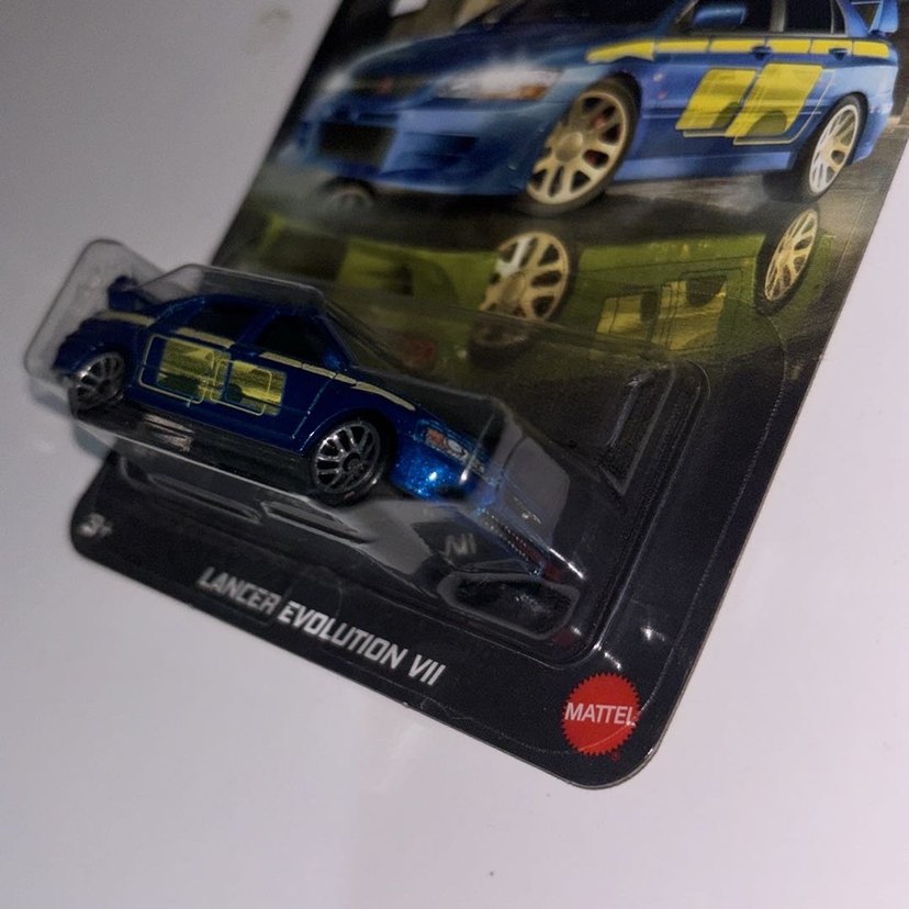 Hot Wheels Mavi Lancer Evolution VII Oyuncak Araba - Görsel 3