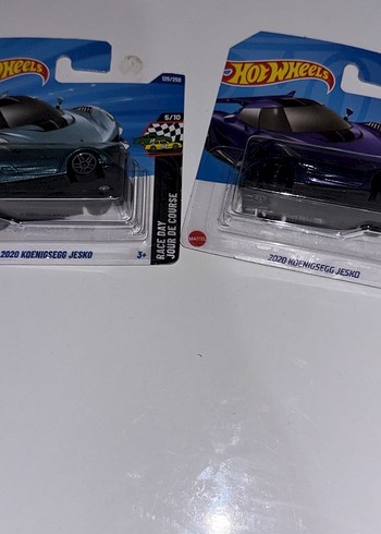 Hot Wheels 2020 Koenigsegg Jesko Mor ve Mavi Oyuncak Araba - Görsel 4
