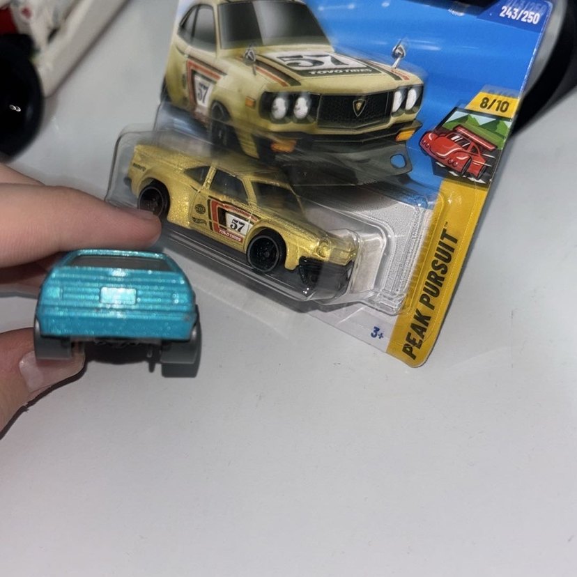 Koyu Mavi Oyuncak Mazda RX-3 Araba - Görsel 3