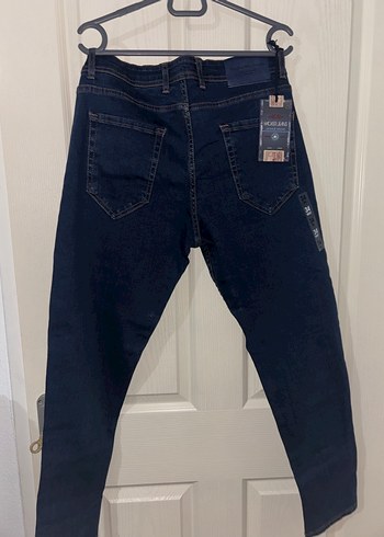 Erkek Lacivert Regular Fit Denim Jean - Görsel 2