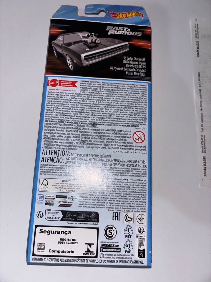 Hot Wheels Hızlı ve Öfkeli 5'li Oyuncak Araba Seti - Görsel 2