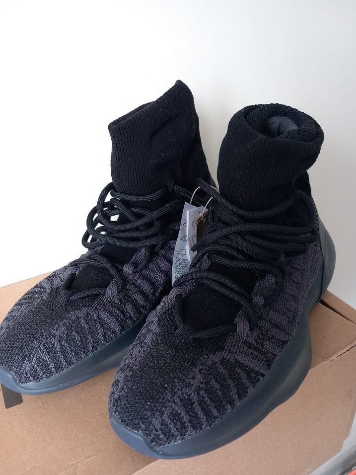 Erkek/ Kadın Siyah Örgü Spor Ayakkabı - Görsel 2