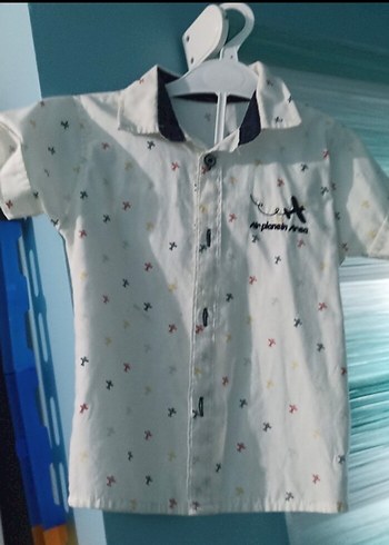 Kırmızı Kısa Kollu Erkek Keten Gömlek - Görsel 2