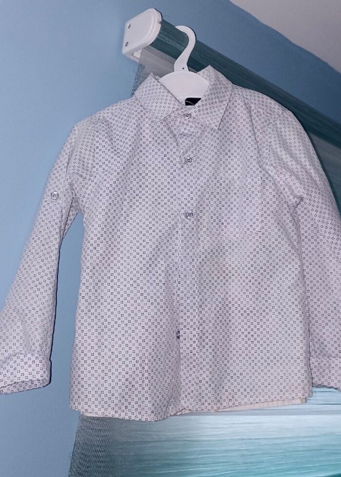 Kırmızı Kısa Kollu Erkek Keten Gömlek - Görsel 3