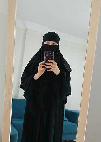 Medine ipeği siyah 2 katlı sufle takım - Görsel 3