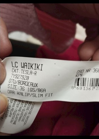 LCW Fermuar cep detaylı kısa kesim kırmızı kadın blazer - Görsel 5