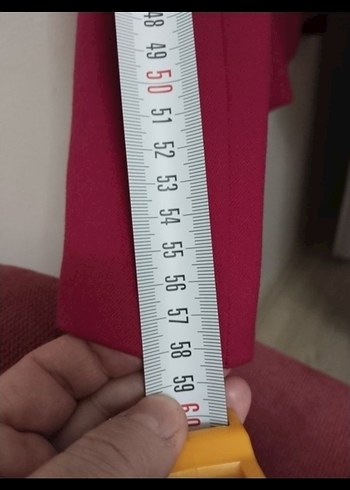 LCW Fermuar cep detaylı kısa kesim kırmızı kadın blazer - Görsel 3