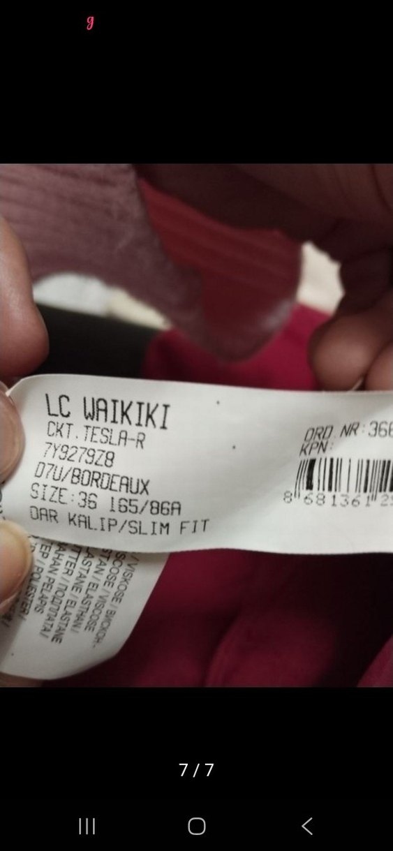 LCW Fermuar cep detaylı kısa kesim kırmızı kadın blazer - Görsel 5