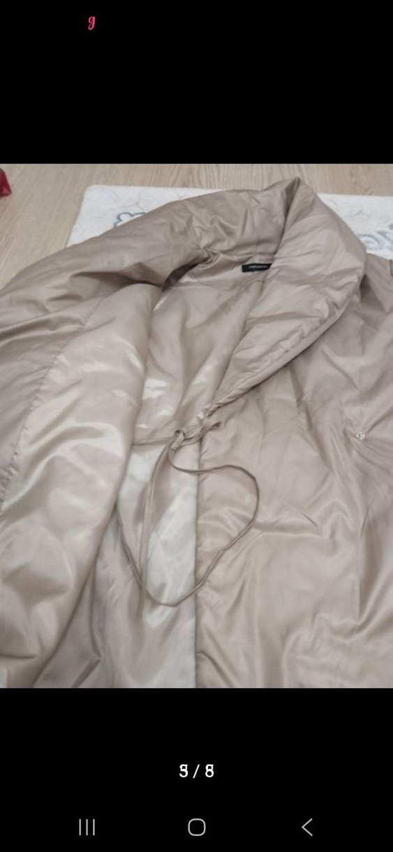 Şal yaka detaylı içten ipli, çıtçıtlı kuşaklı mont - Görsel 3