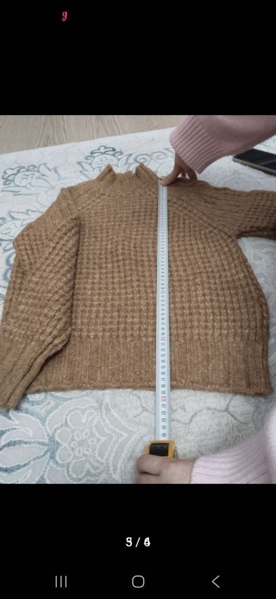 Trendyol marka Kahverengi Balıkçı Yaka Örgü Kadın Kazak - Görsel 3