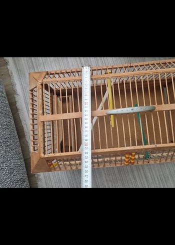 El yapımı ahşap Kuş Kafesi Oyuncaklı - Görsel 3