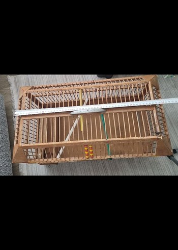 El yapımı ahşap Kuş Kafesi Oyuncaklı - Görsel 4