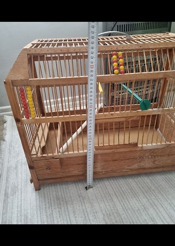 El yapımı ahşap Kuş Kafesi Oyuncaklı - Görsel 2