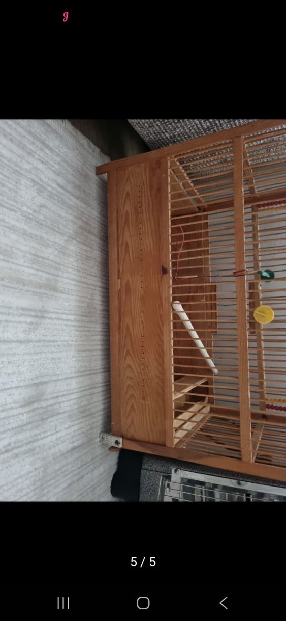 El yapımı ahşap Kuş Kafesi Oyuncaklı - Görsel 5