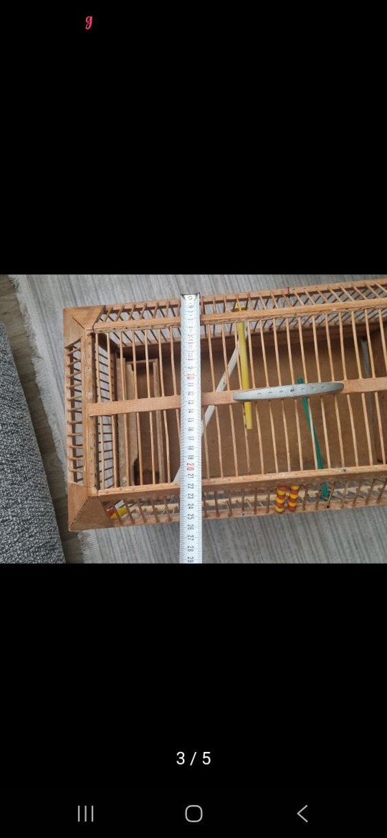 El yapımı ahşap Kuş Kafesi Oyuncaklı - Görsel 3