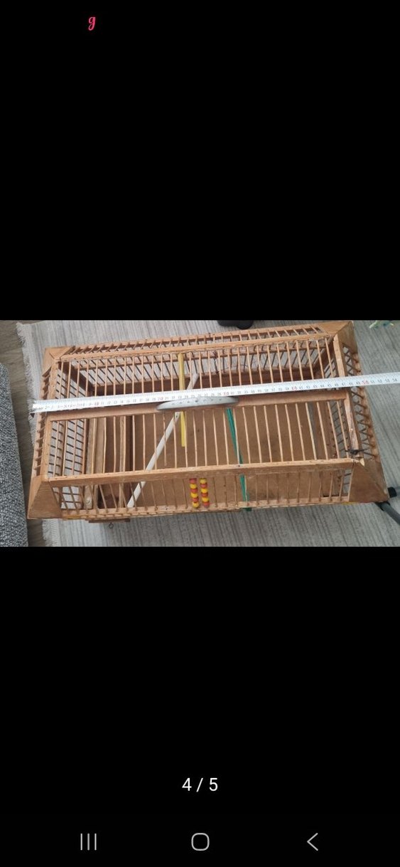 El yapımı ahşap Kuş Kafesi Oyuncaklı - Görsel 4