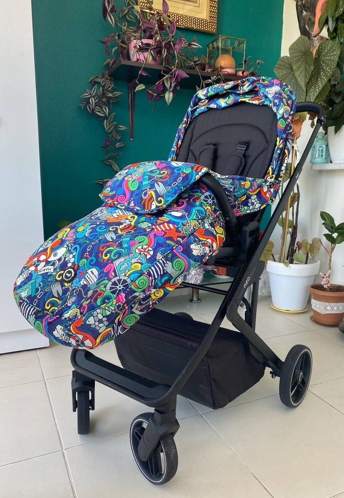 BAGİ NEO DESENLİ BEBEK ARABASI - Görsel 2