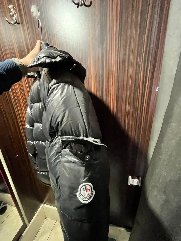 Siyah Deri Fermuarlı Erkek Mont - Görsel 2