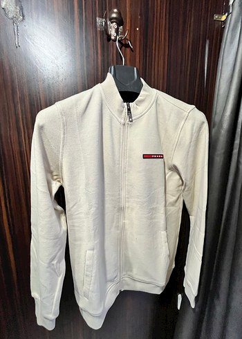 Prada Beyaz Kısa Kollu Fermuarlı Erkek Ceket Pantolon Kampanyaa - Görsel 2