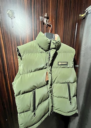 Düğmeli Yeşil Erkek Şişme Yelek - Görsel 2