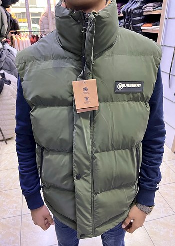 Düğmeli Yeşil Erkek Şişme Yelek - Görsel 4