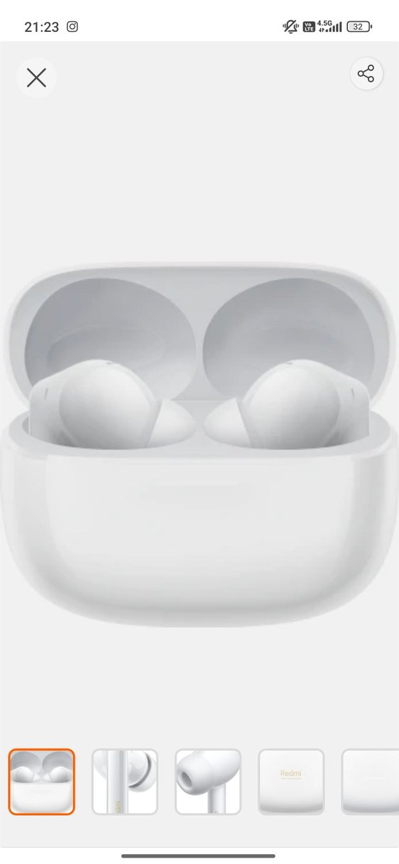 Beyaz Kablosuz Kulak İçi Kulaklık - Görsel 5