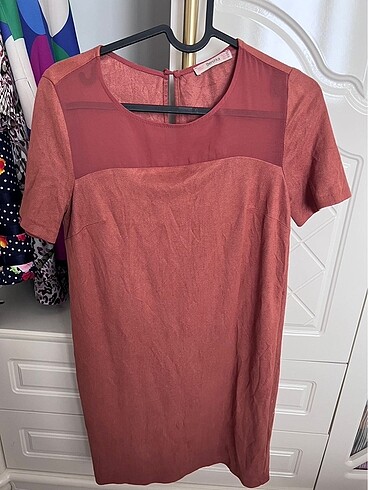 Bershka Üstü transparan elbise