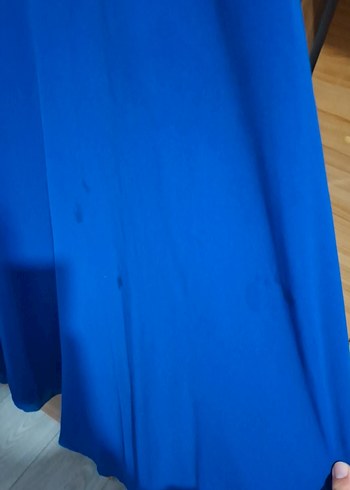 Uzun Lacivert Straplez Abiye Elbise - Görsel 3