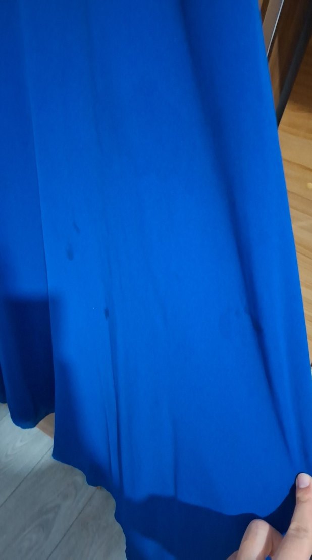 Uzun Lacivert Straplez Abiye Elbise - Görsel 3