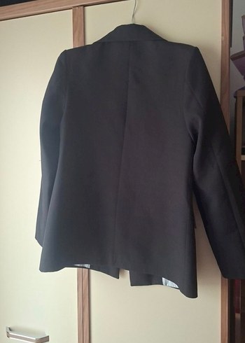 siyah Düğmeli Kadın Blazer Ceket - Görsel 2