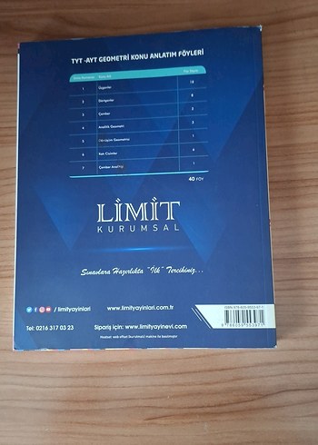 Limit Kurumsal TYT-AYT Geometri Konu Anlatım Föyleri - Görsel 2