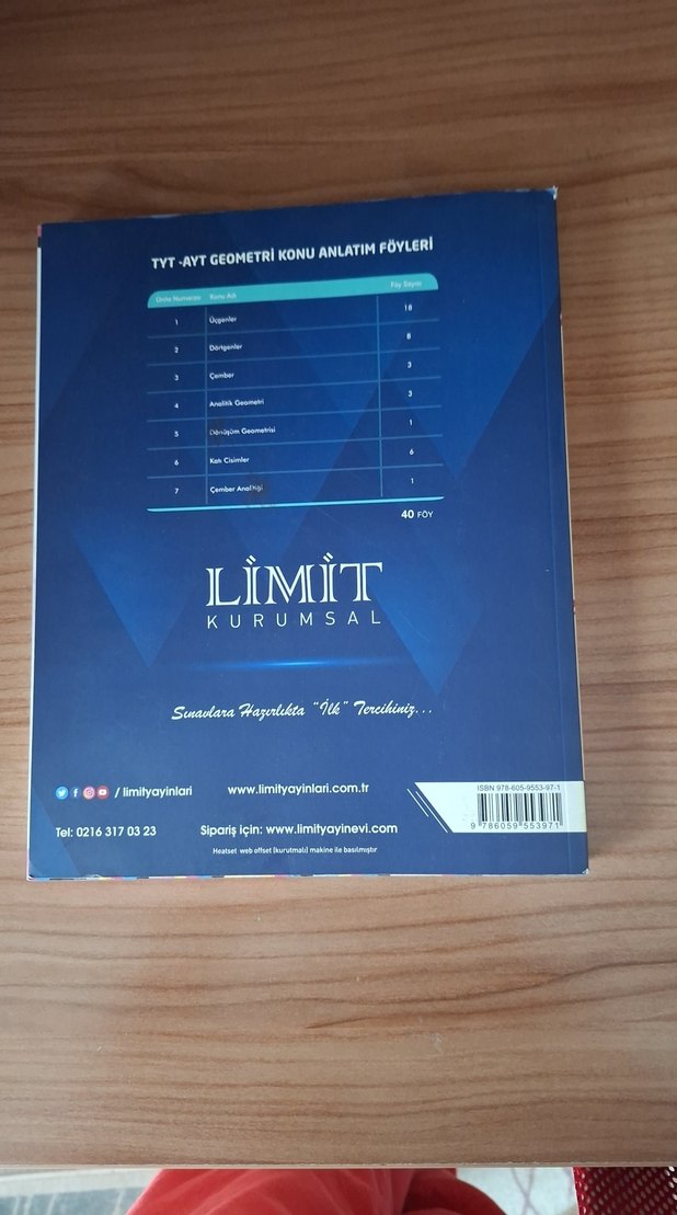 Limit Kurumsal TYT-AYT Geometri Konu Anlatım Föyleri - Görsel 2