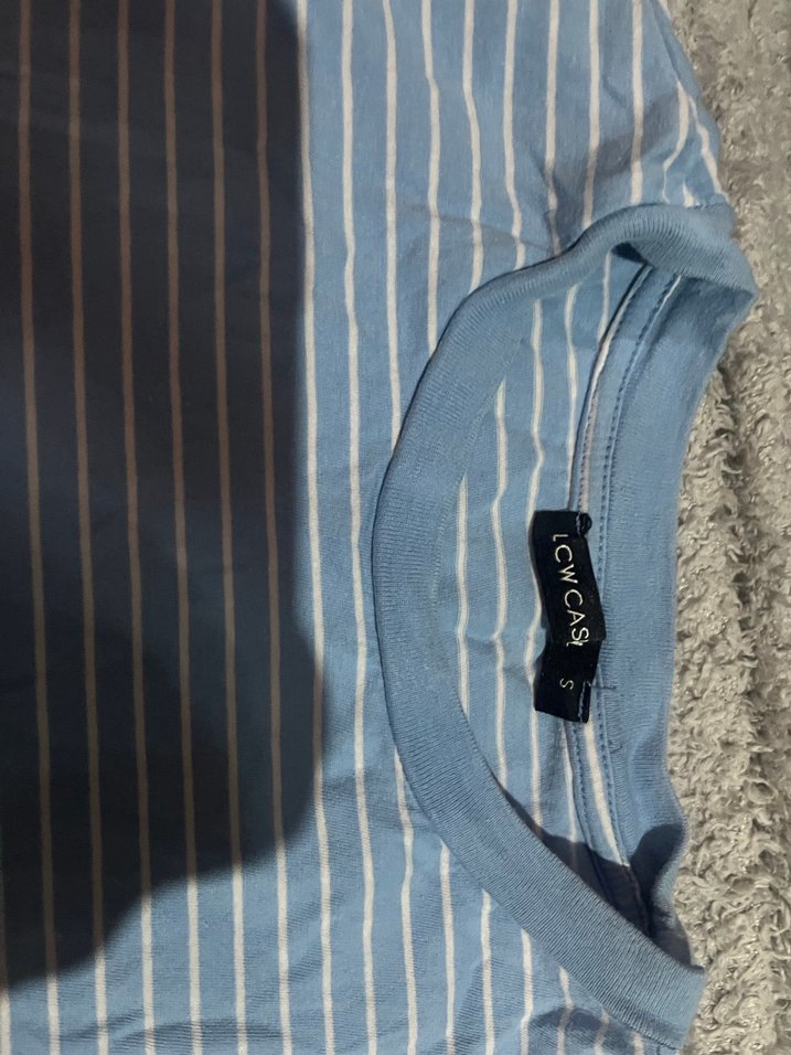 Mavi Çizgili Tişört - Görsel 2