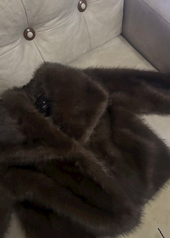 Stradivarius Kahverengi Kürk - Görsel 5