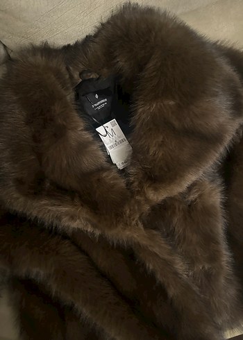 Stradivarius Kahverengi Kürk - Görsel 7