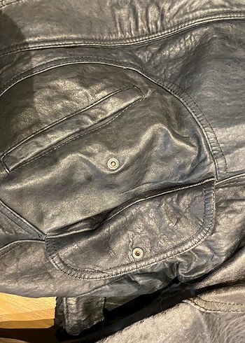 VİBTAGE Hakiki deri Bomber Uçuş Ceketi - Görsel 4