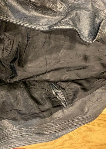 VİBTAGE Hakiki deri Bomber Uçuş Ceketi - Görsel 3