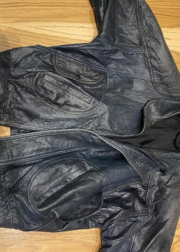 VİBTAGE Hakiki deri Bomber Uçuş Ceketi - Görsel 6