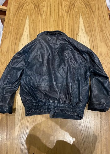 VİBTAGE Hakiki deri Bomber Uçuş Ceketi - Görsel 5