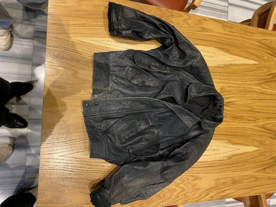 VİBTAGE Hakiki deri Bomber Uçuş Ceketi - Görsel 2