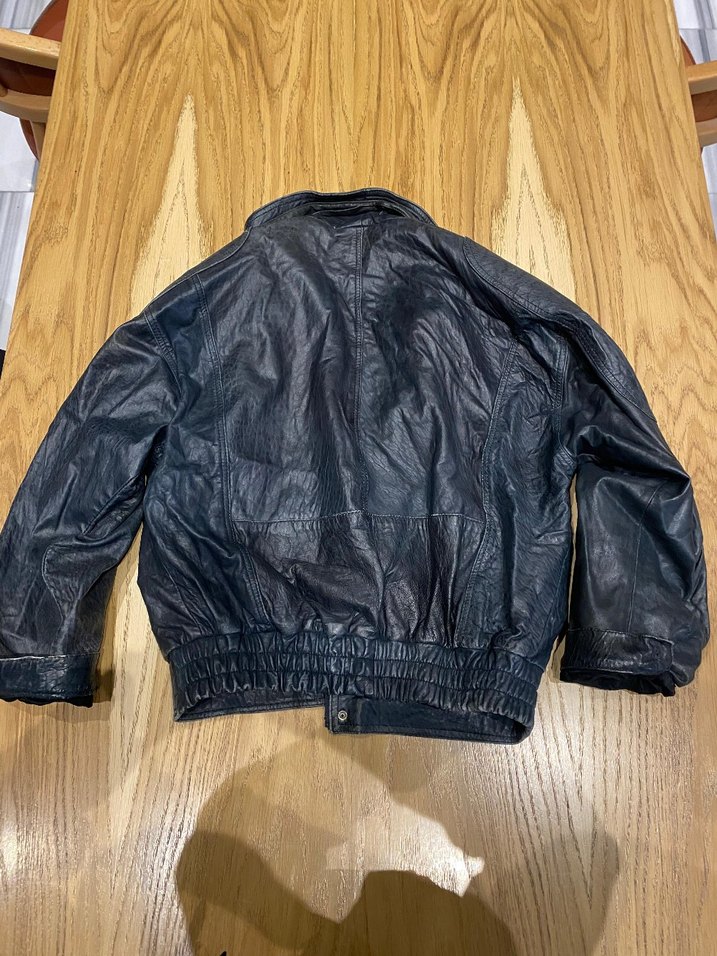VİBTAGE Hakiki deri Bomber Uçuş Ceketi - Görsel 5