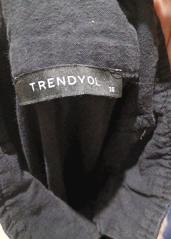 Düğmeli Siyah Kadın Tulum - Görsel 3